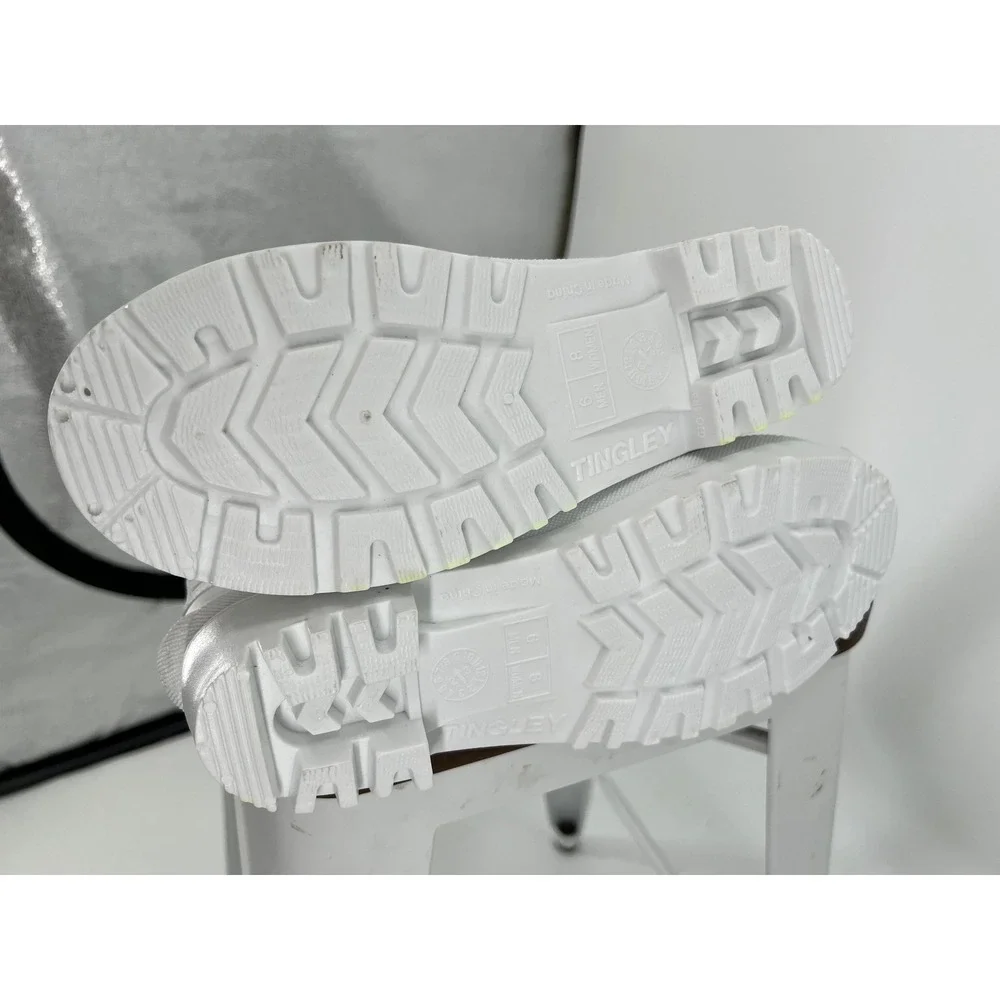 Tingley Pilot G2 White Waterproof Rubber Knee Boots Plain Toe 31168 Womens 8